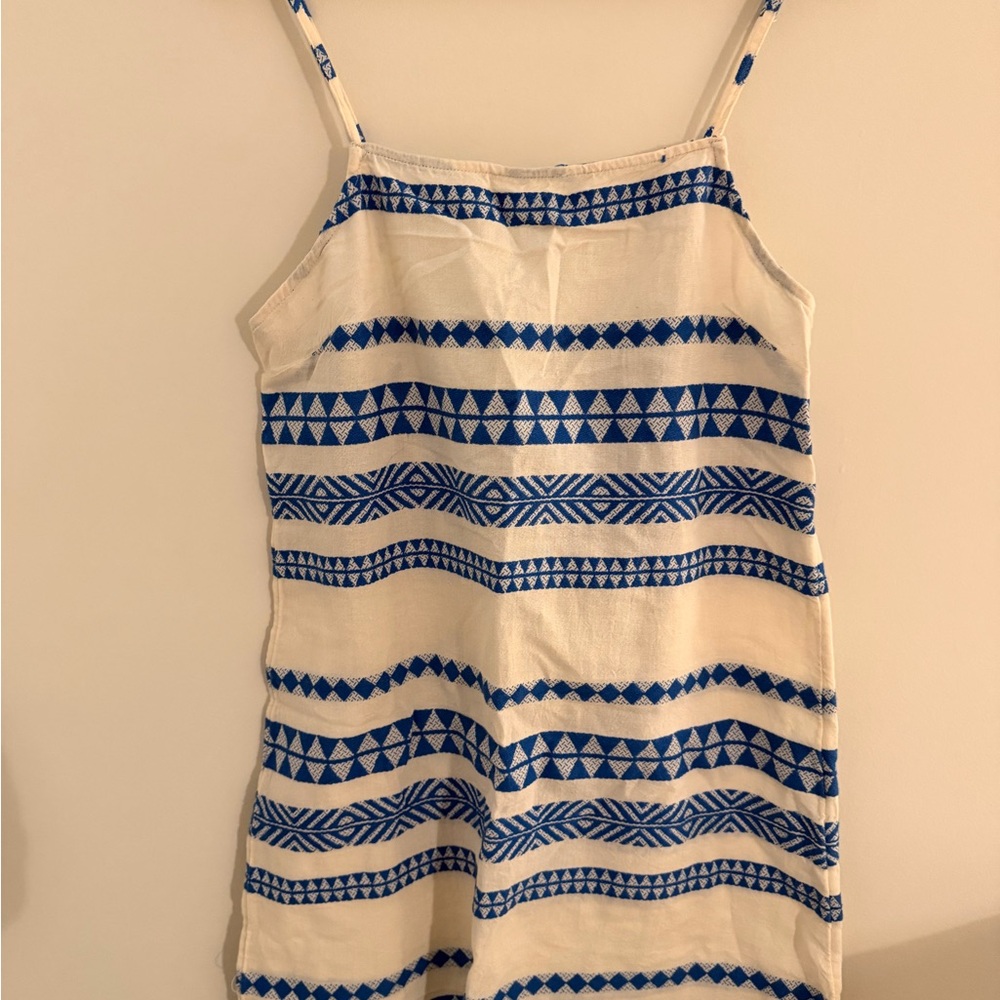 Aerie Blue and Cream Patterned Dress